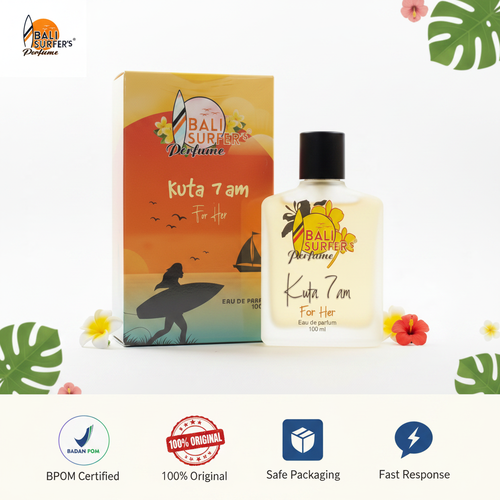 Bali Surfer's Perfume - Kuta 7 AM for Her - Eau de Parfume 100 ML